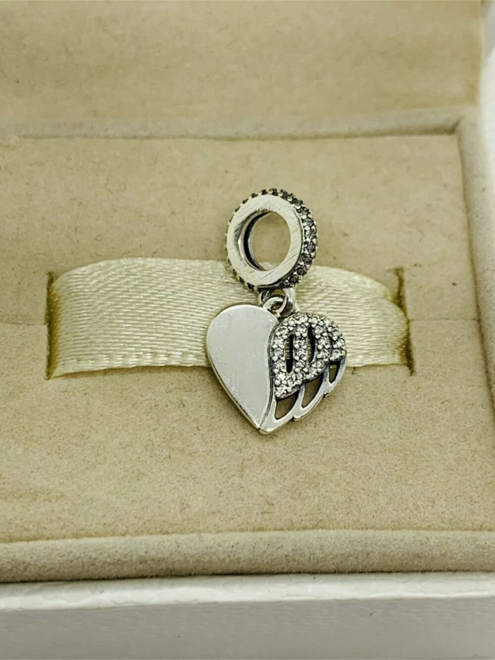 ✨🔥Pandora Heart & Angel Dangle Charm "You left my world but never my love"